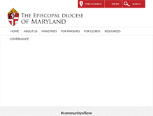 Tablet Screenshot of episcopalmaryland.org